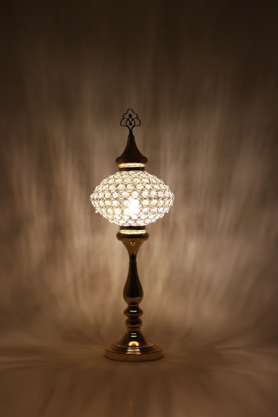 No.5 Size Crystal Stony Design Table Lamp